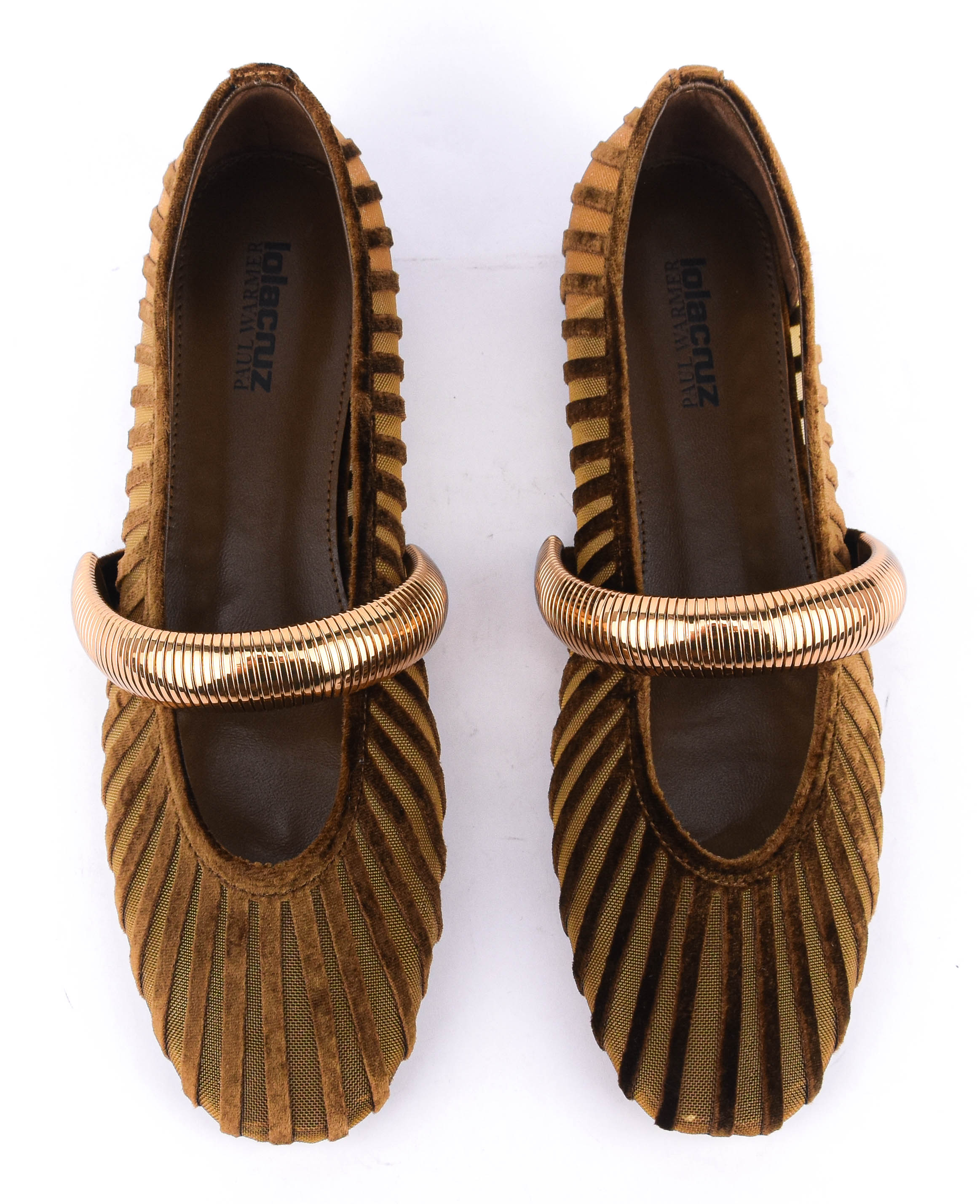 LOLA CRUZ ALEXA FLATS OCHRE