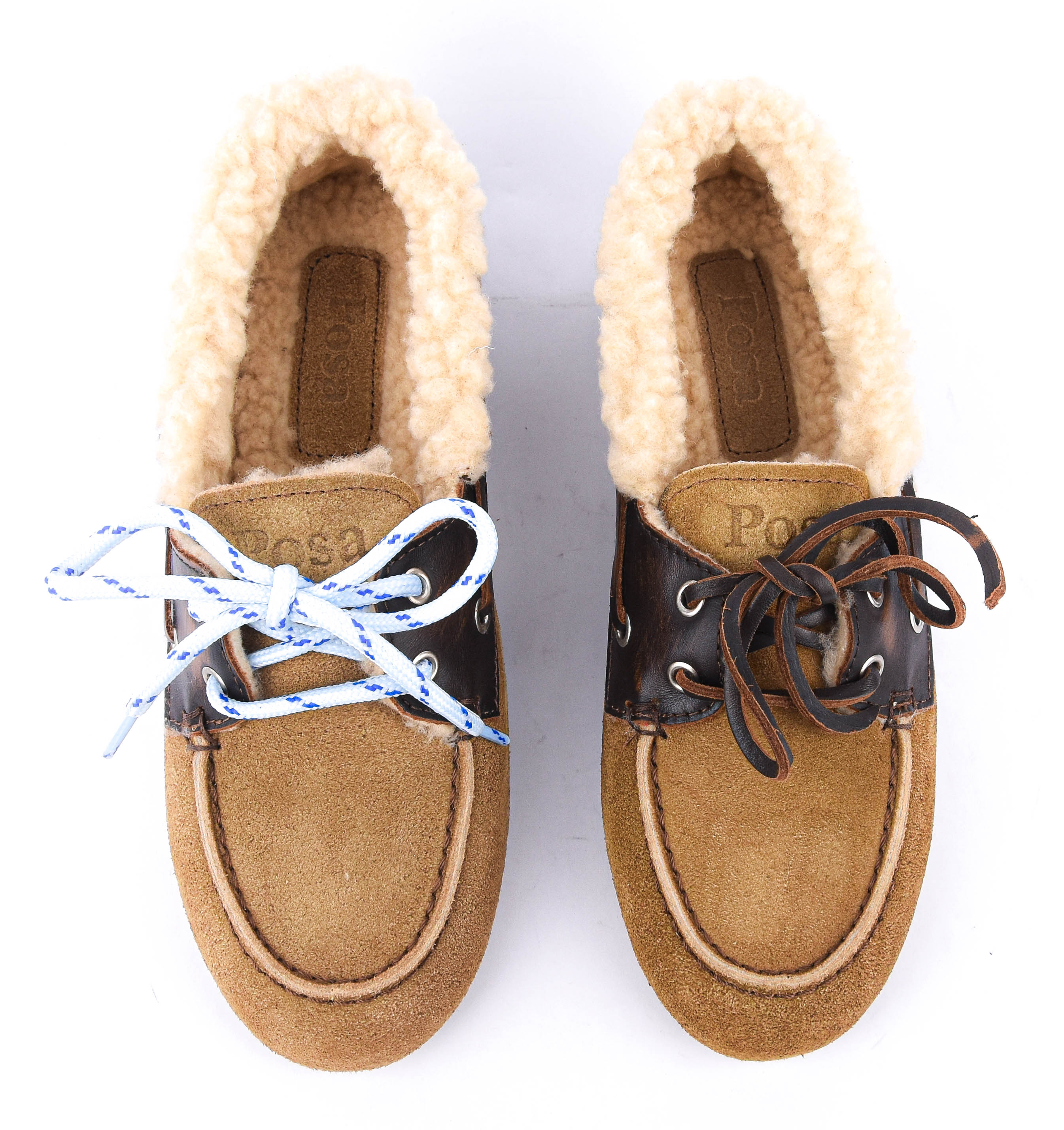 POSA BOAT LOAFER BRUSHED SUEDE COFFEE CARAMEL