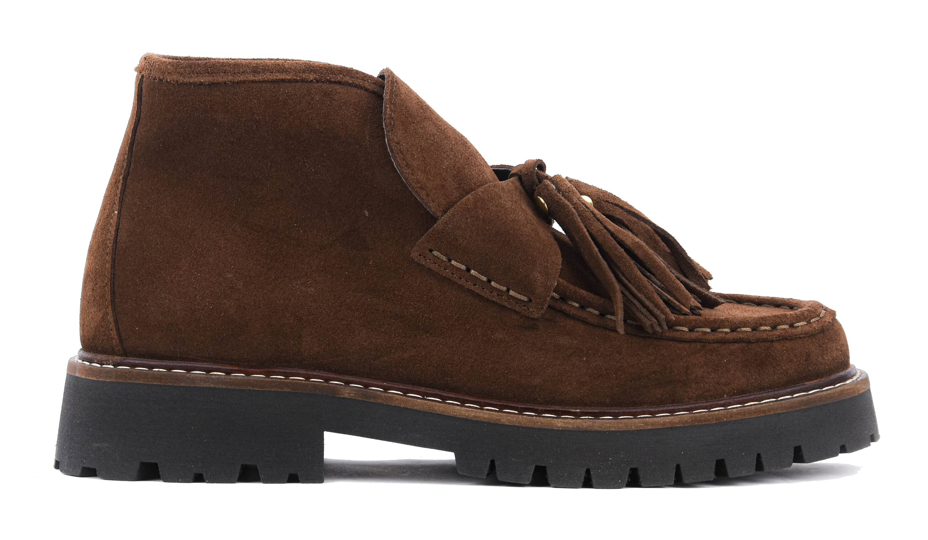 POSA AOSTA BOOTIE TASSEL DARK brown