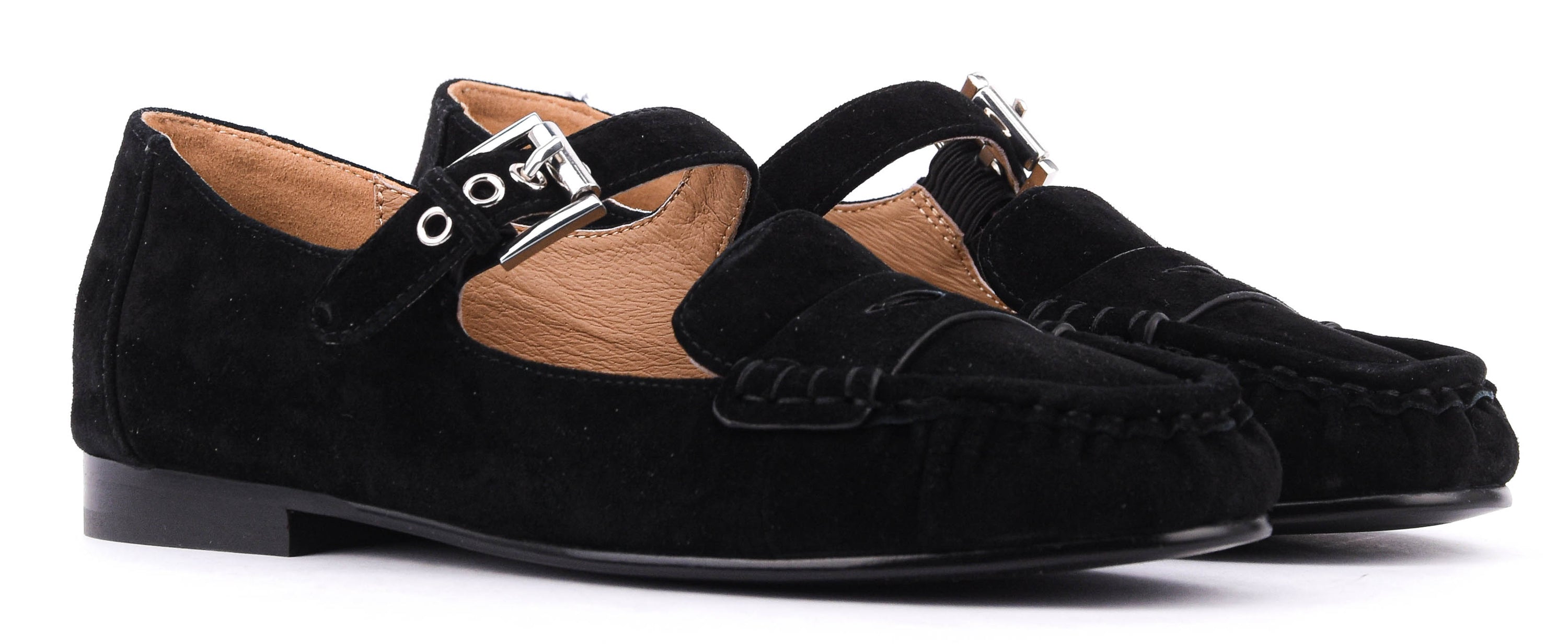 BIBI LOU AMARIS LOAFER BLACK SUEDE