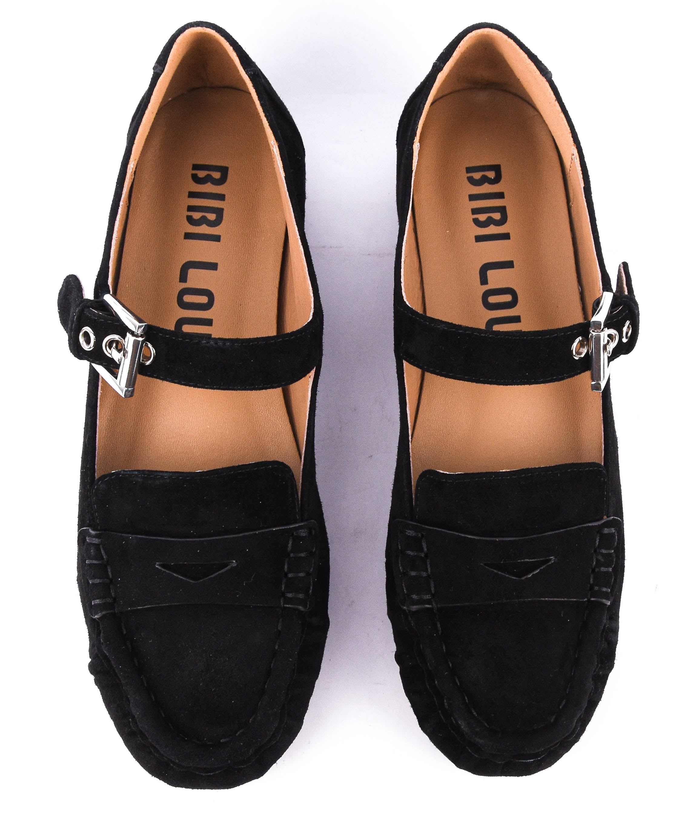 BIBI LOU AMARIS LOAFER BLACK SUEDE