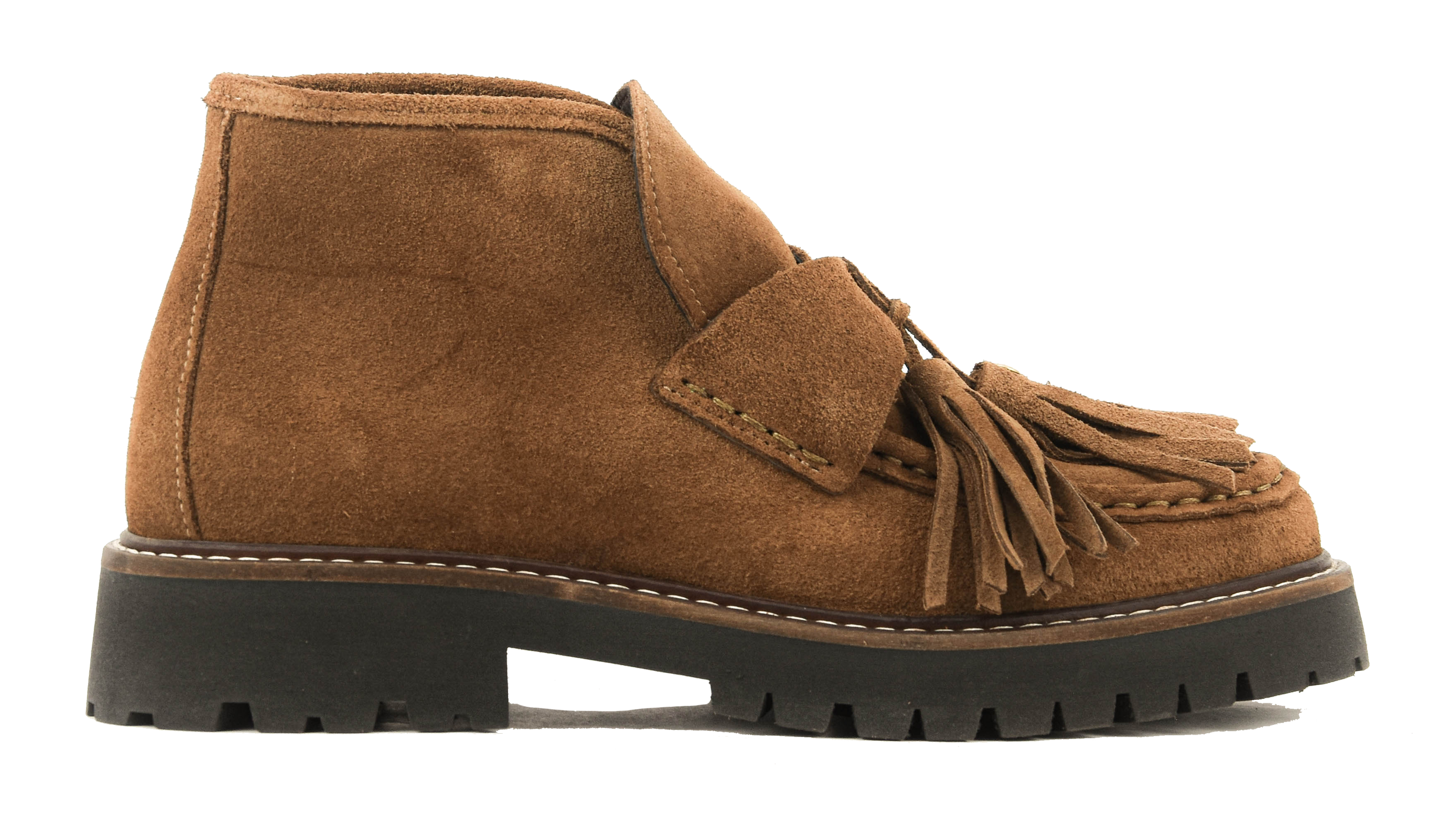 POSA AOSTA BOOTIE TASSEL TABACCO
