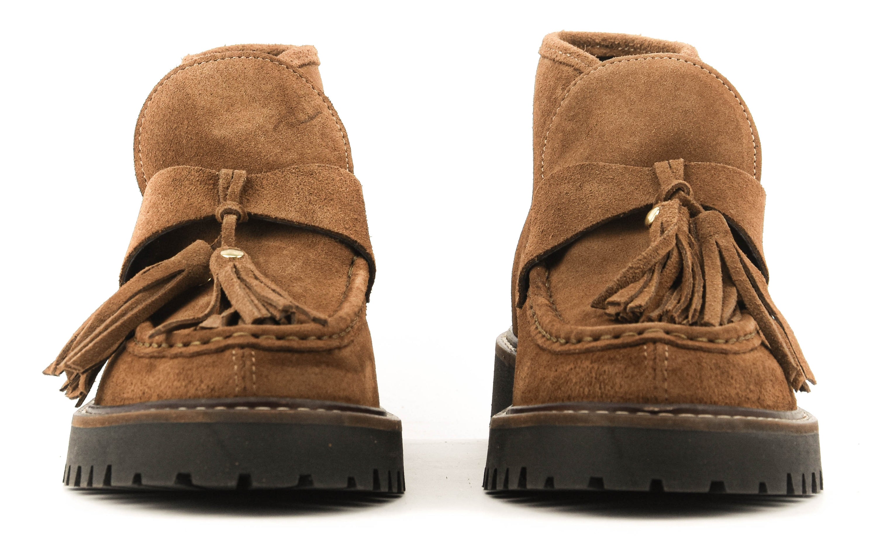 POSA AOSTA BOOTIE TASSEL TABACCO