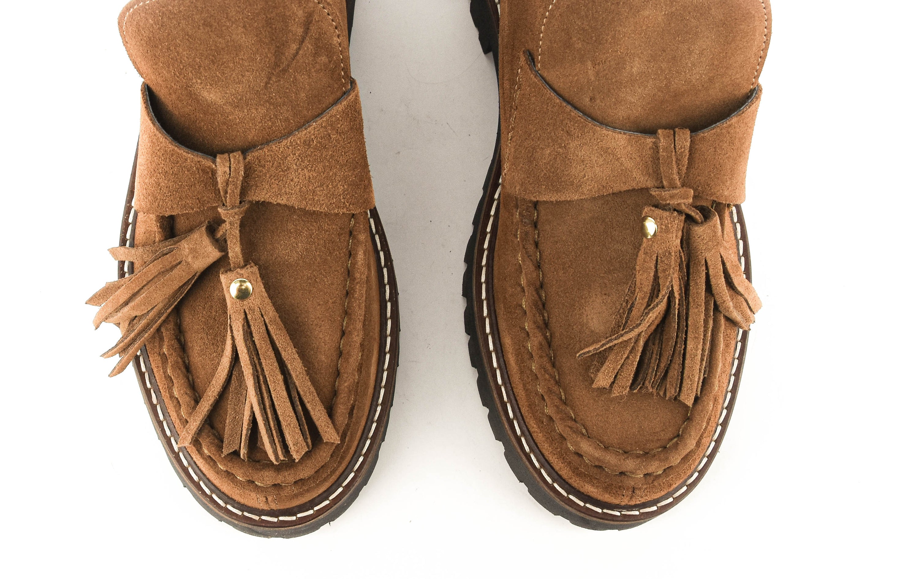 POSA AOSTA BOOTIE TASSEL TABACCO