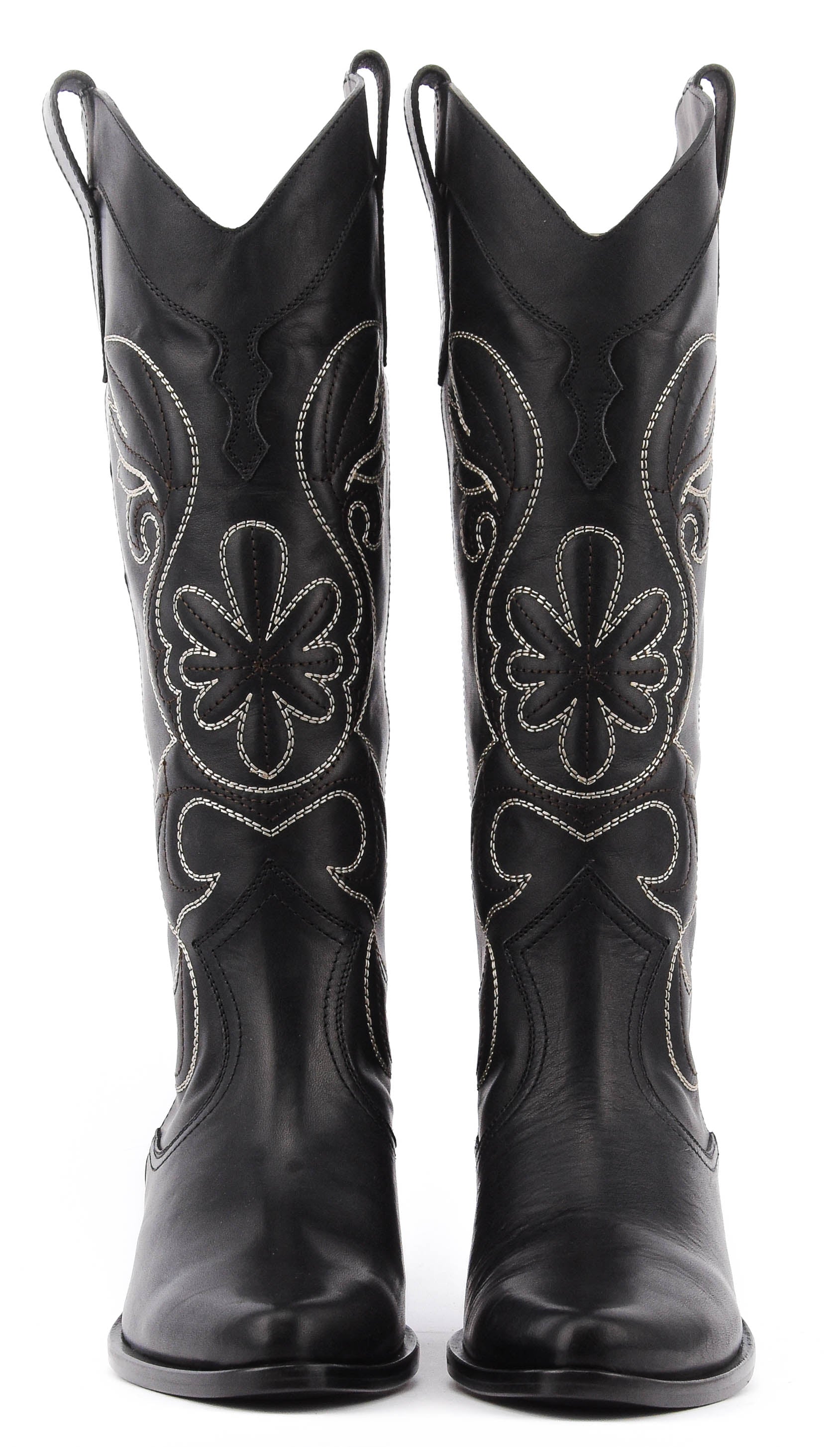 ETRO TEXAN BOOTS BLACK SIGNATURE HEEL