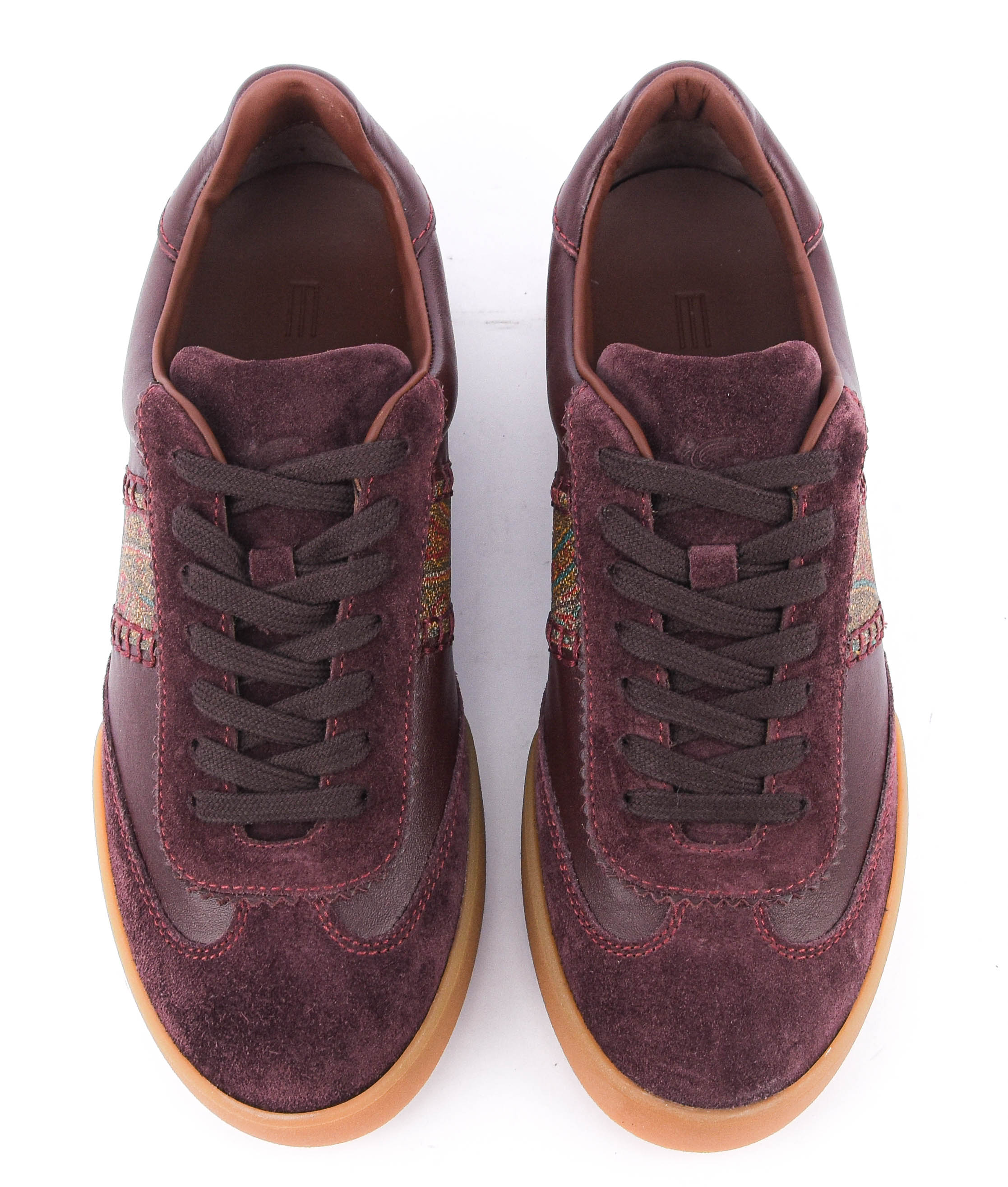 ETRO ARRICA SNEAKER BURGUNDY LEATHER