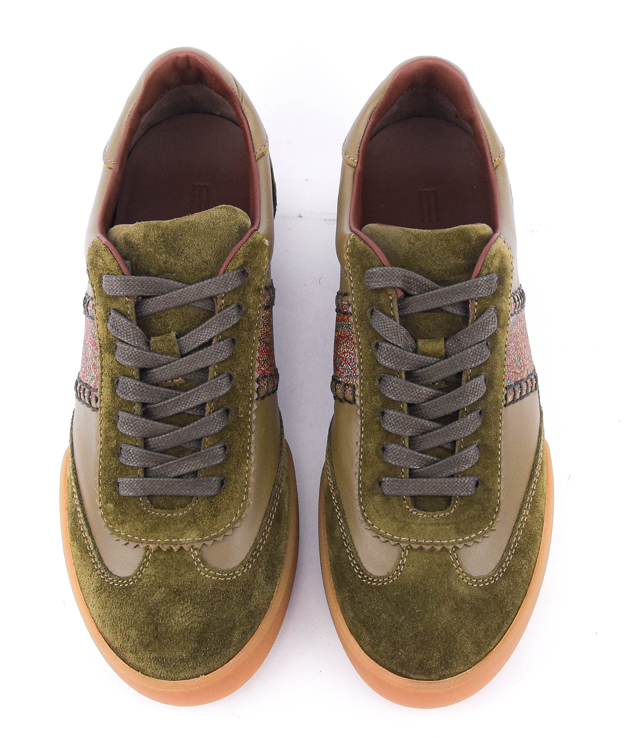 ETRO ARRICA SNEAKER KAKI LEATHER