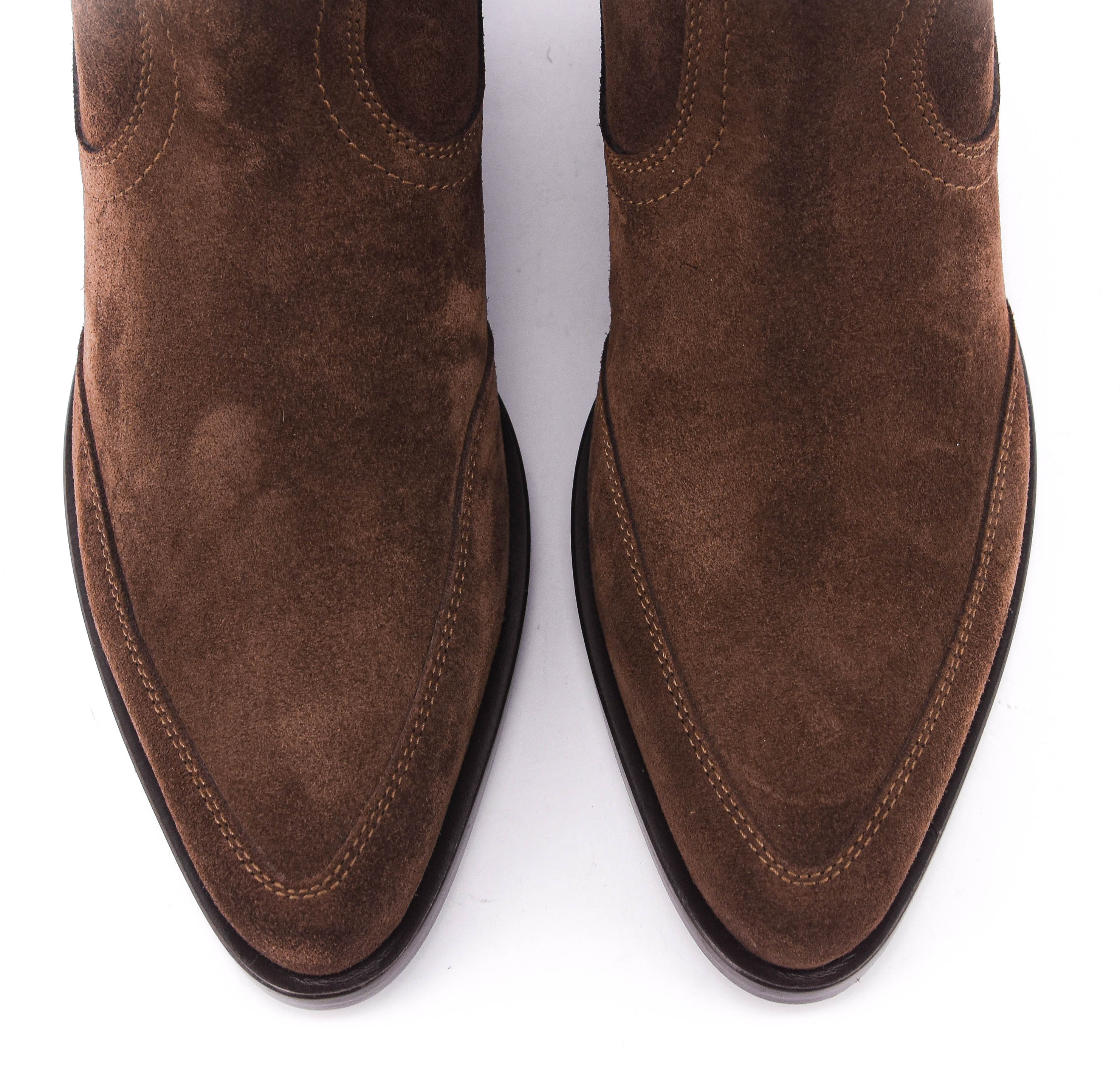 ETRO TEXAN BOOTIES SIGNATURE HEEL BROWN