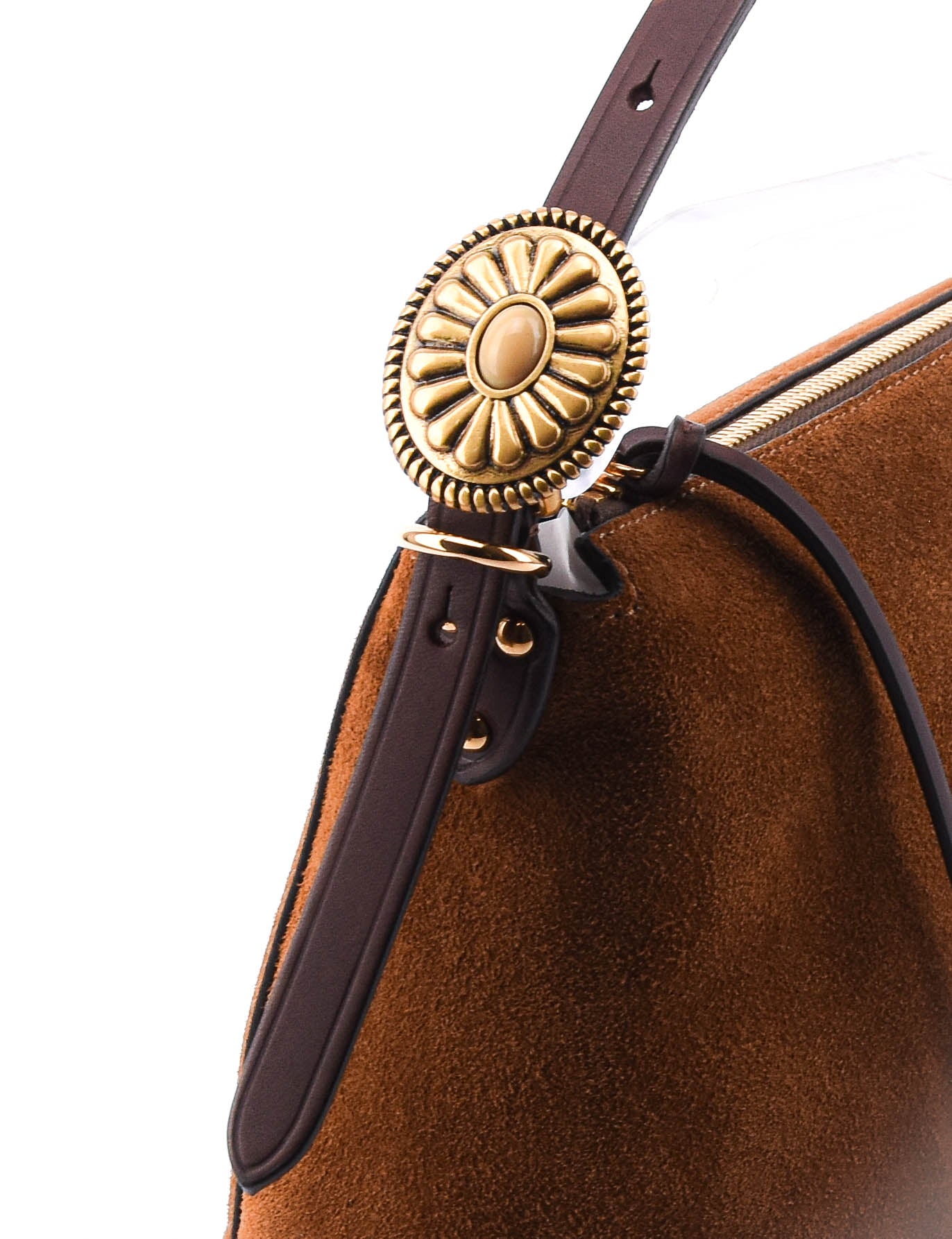 ETRO HOBO BAG BROWN SUEDE MEDIUM