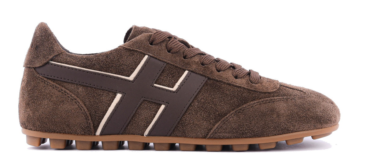 HOGAN OLYMPIA SNEAKER DARK BROWN SUEDE