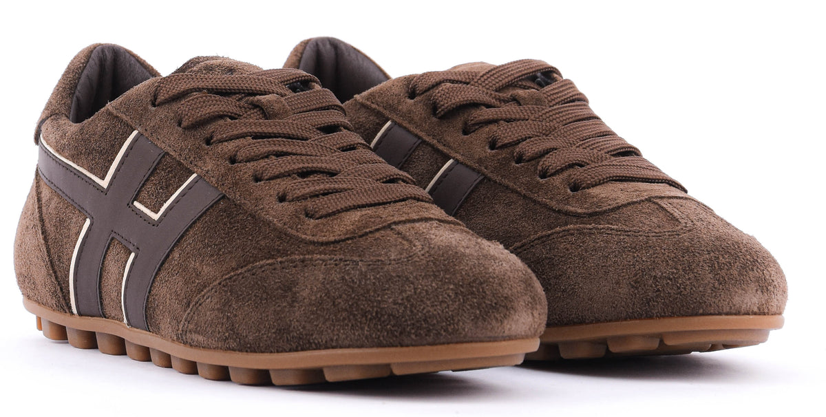 HOGAN OLYMPIA SNEAKER DARK BROWN SUEDE