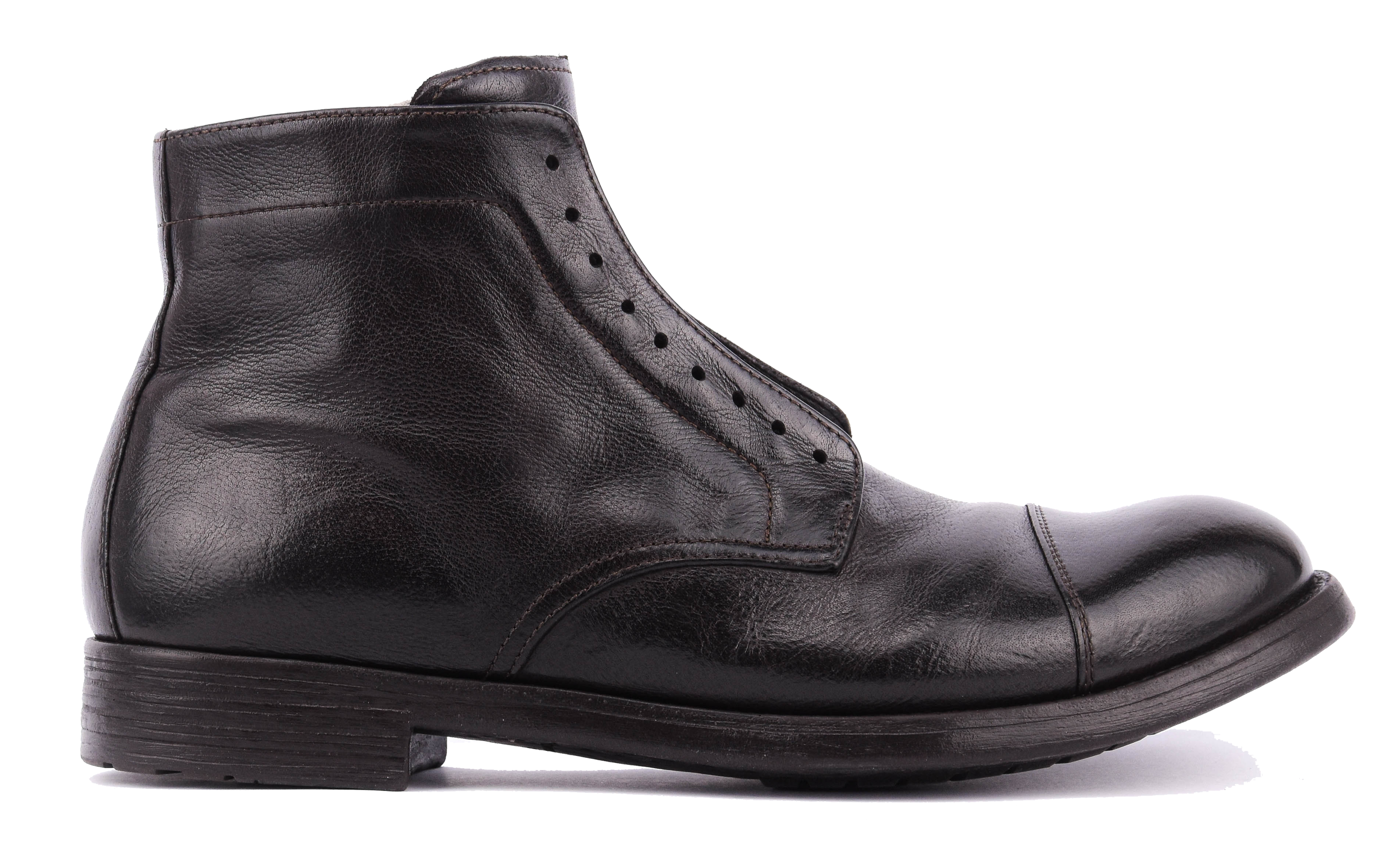 OFFICINE CREATIVE HIVE 005 ZIPPED BOOT BLACK