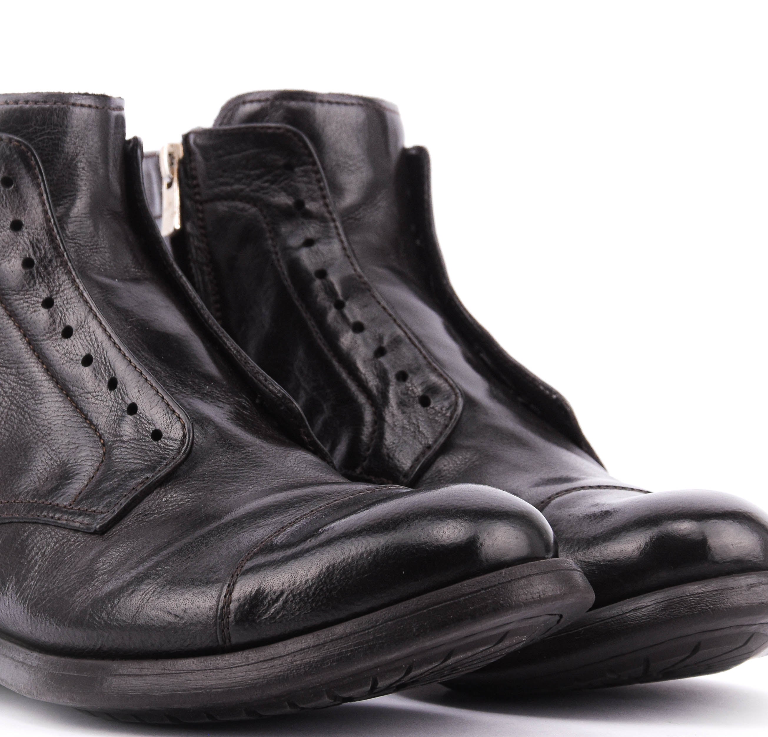 OFFICINE CREATIVE HIVE 005 ZIPPED BOOT BLACK