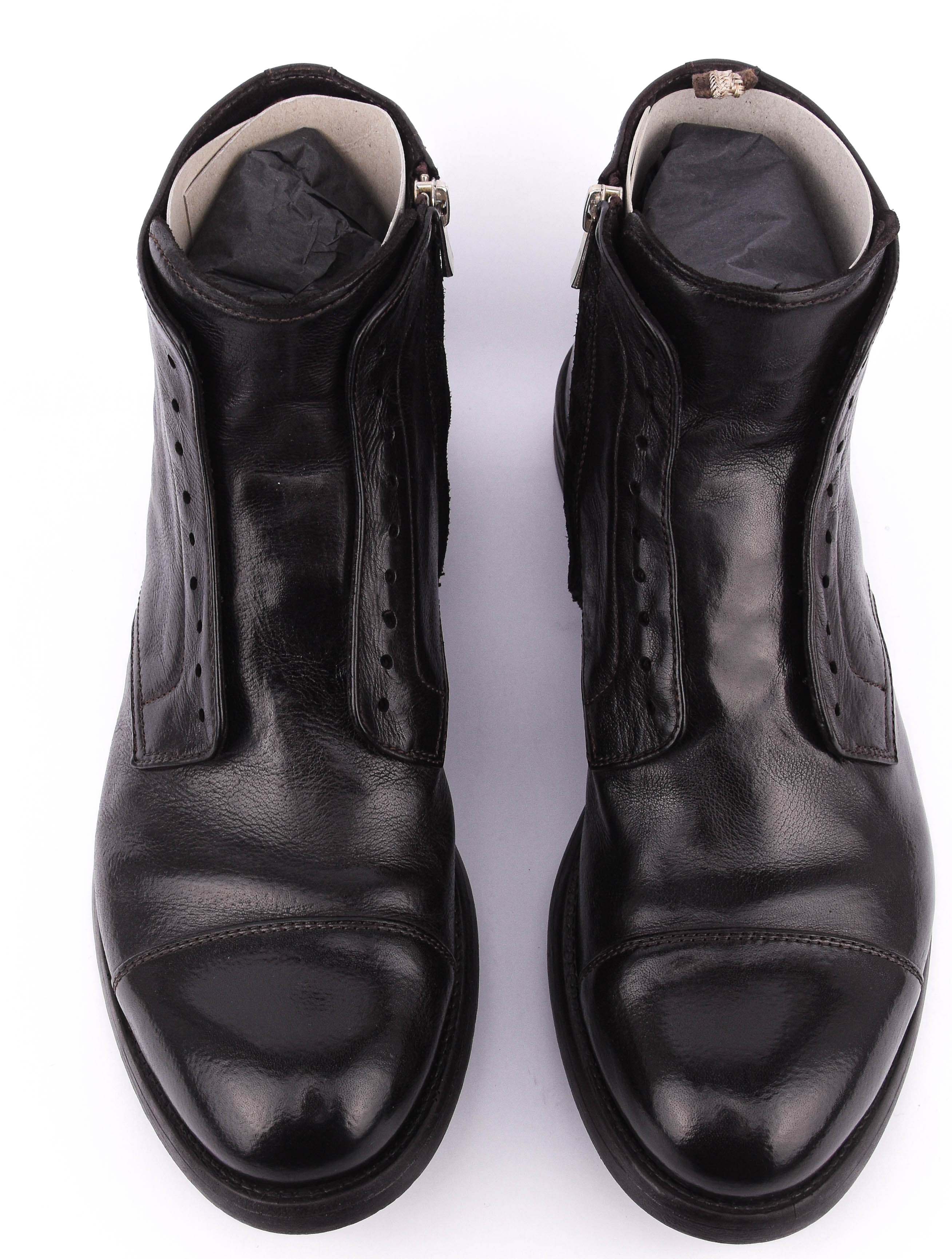 OFFICINE CREATIVE HIVE 005 ZIPPED BOOT BLACK
