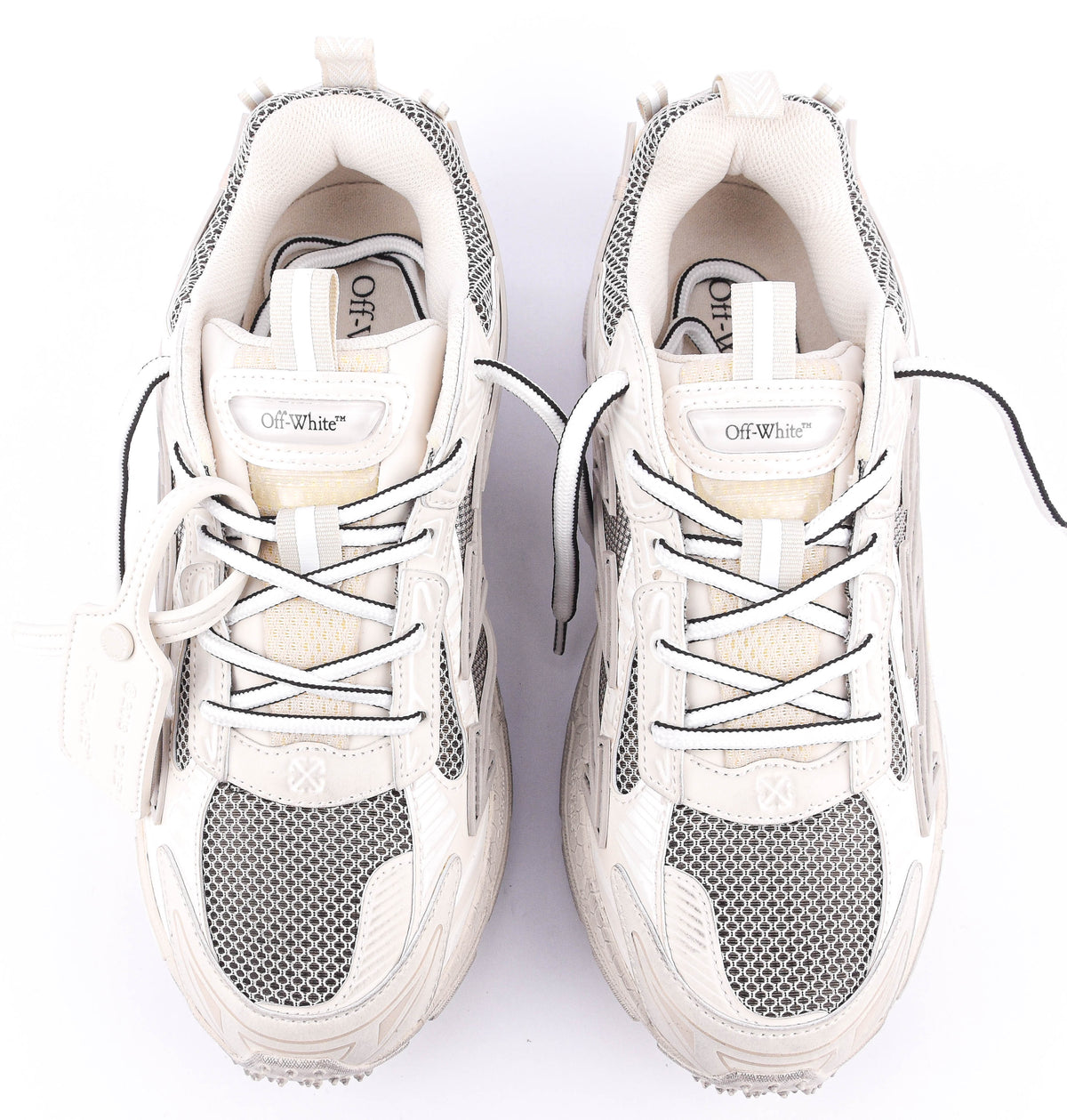 OFF WHITE BE RIGHT BACK WORN OUT BEIGE/GREY