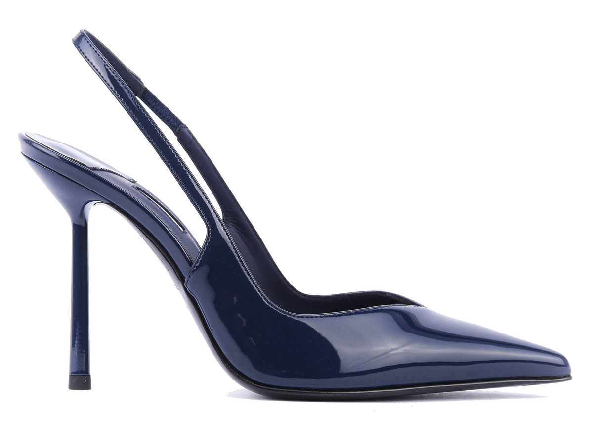 LE SILLA CHANEL  VIVIENNE SLINGBACK NAVY PATENT 105