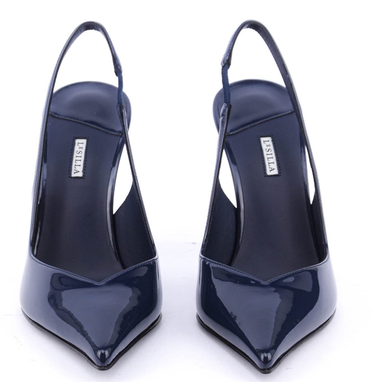 LE SILLA CHANEL  VIVIENNE SLINGBACK NAVY PATENT 105