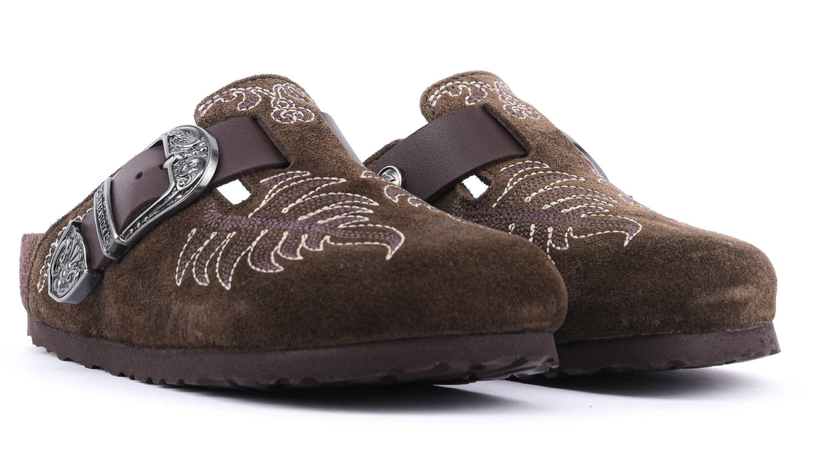 ETRO X BIRCKENSTOCK MULE WESTERN DARK BROWN