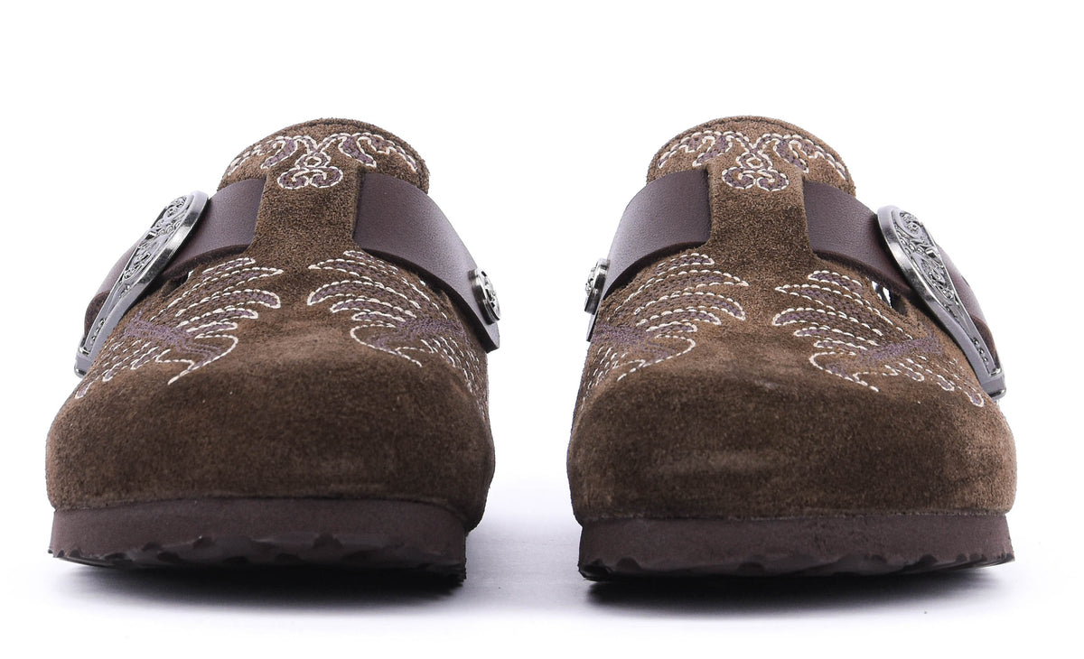 ETRO X BIRCKENSTOCK MULE WESTERN DARK BROWN