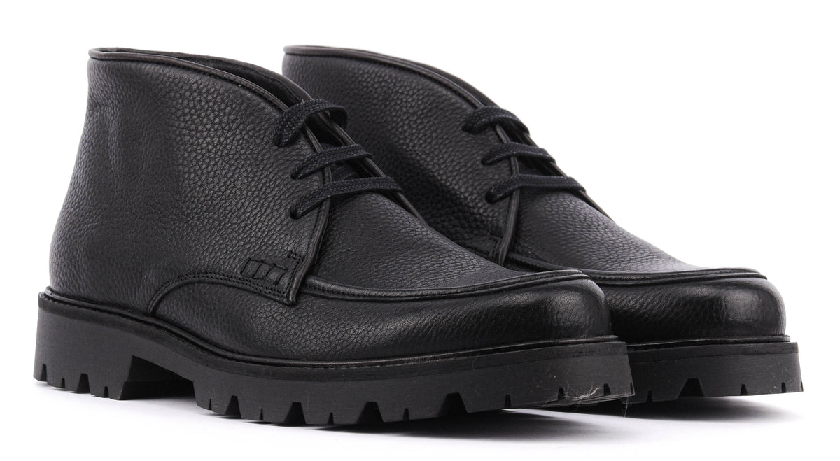 POSA CLASSY CHUKKA BLACK LEATHER