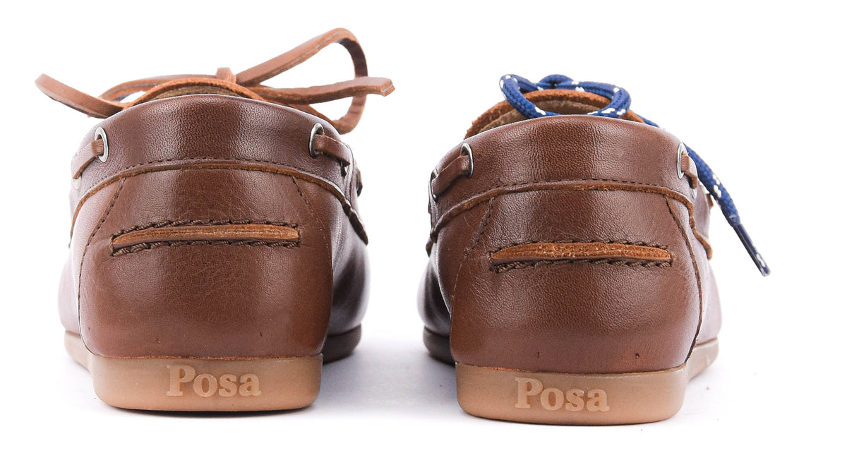 POSA BOAT LOAFER SOFT LEATHER WALNUT