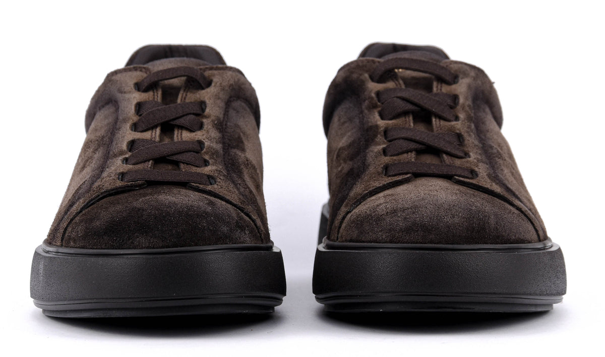 OFFICINE CREATIVE SLOUCH SNEAKER DARK BROWN TONAL