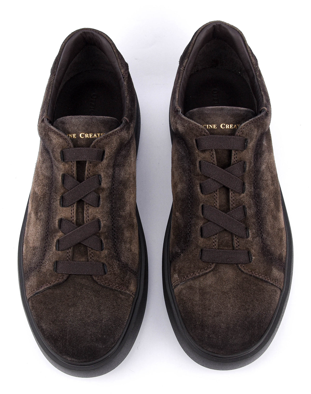 OFFICINE CREATIVE SLOUCH SNEAKER DARK BROWN TONAL