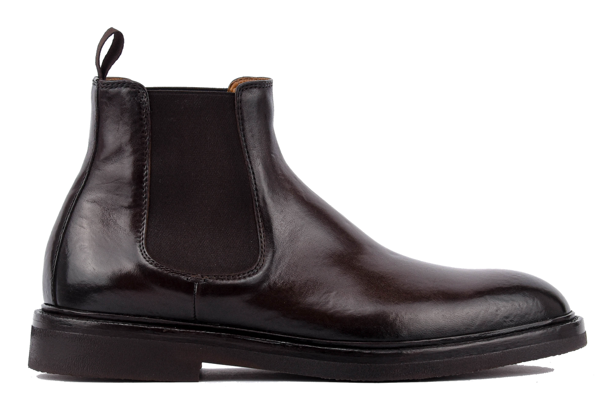 OFFICINE CREATIVE DUDE CHELSEABOOT BROWN LEATHER