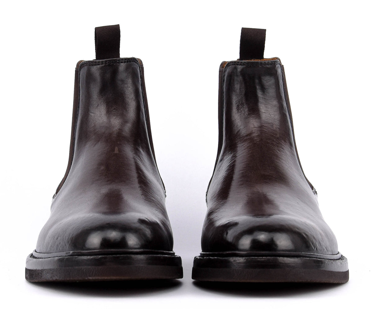 OFFICINE CREATIVE DUDE CHELSEABOOT BROWN LEATHER