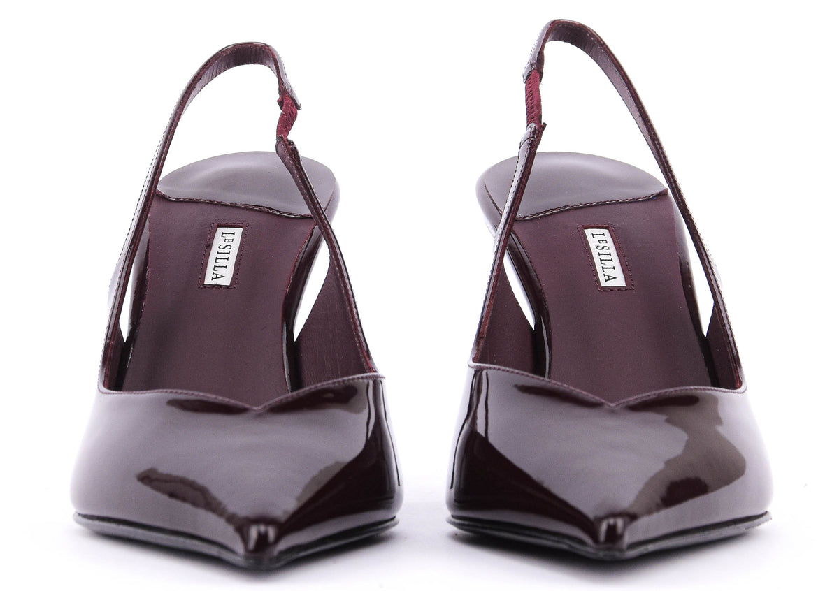 LE SILLA CHANEL VIVIENNE SLINGBACK GLOSSY CHERRY 80