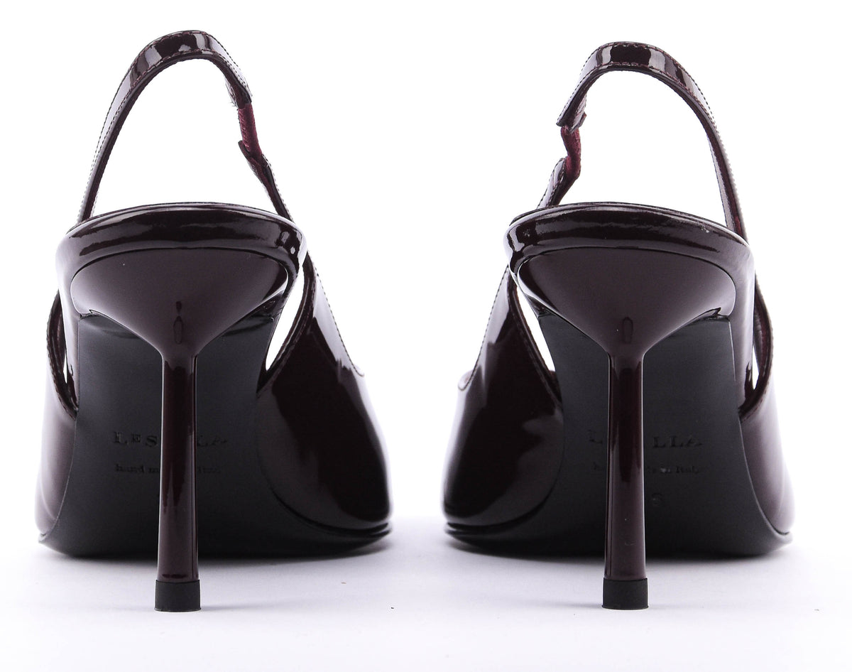 LE SILLA CHANEL VIVIENNE SLINGBACK GLOSSY CHERRY 80