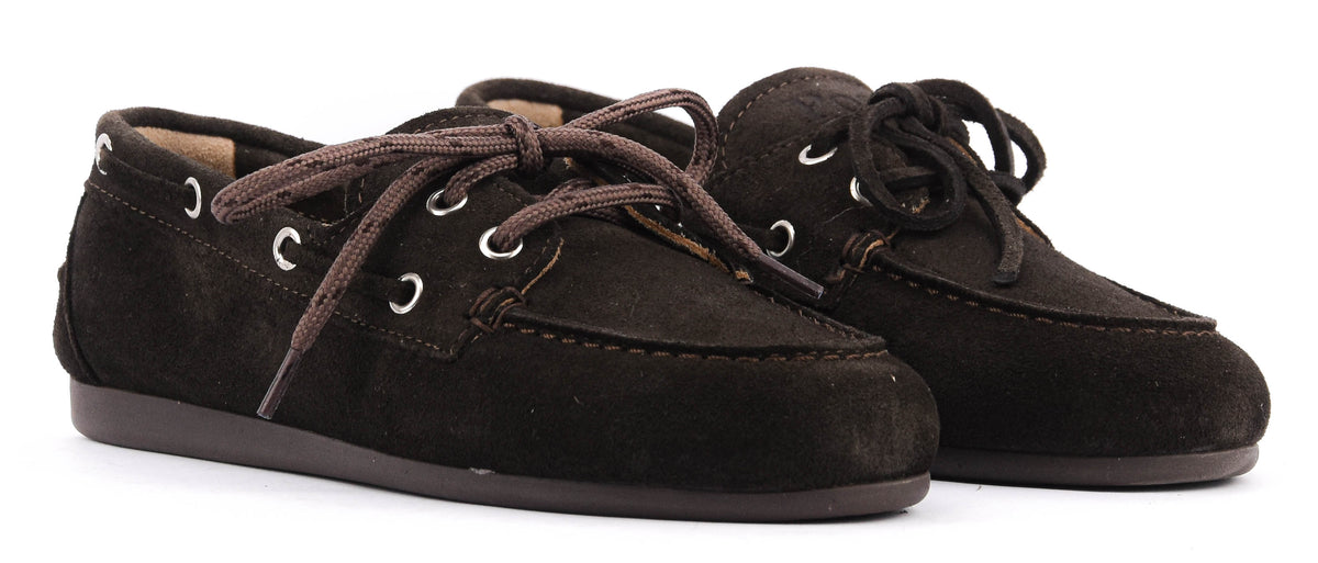 POSA BOAT LOAFER SUEDE ESPRESSO