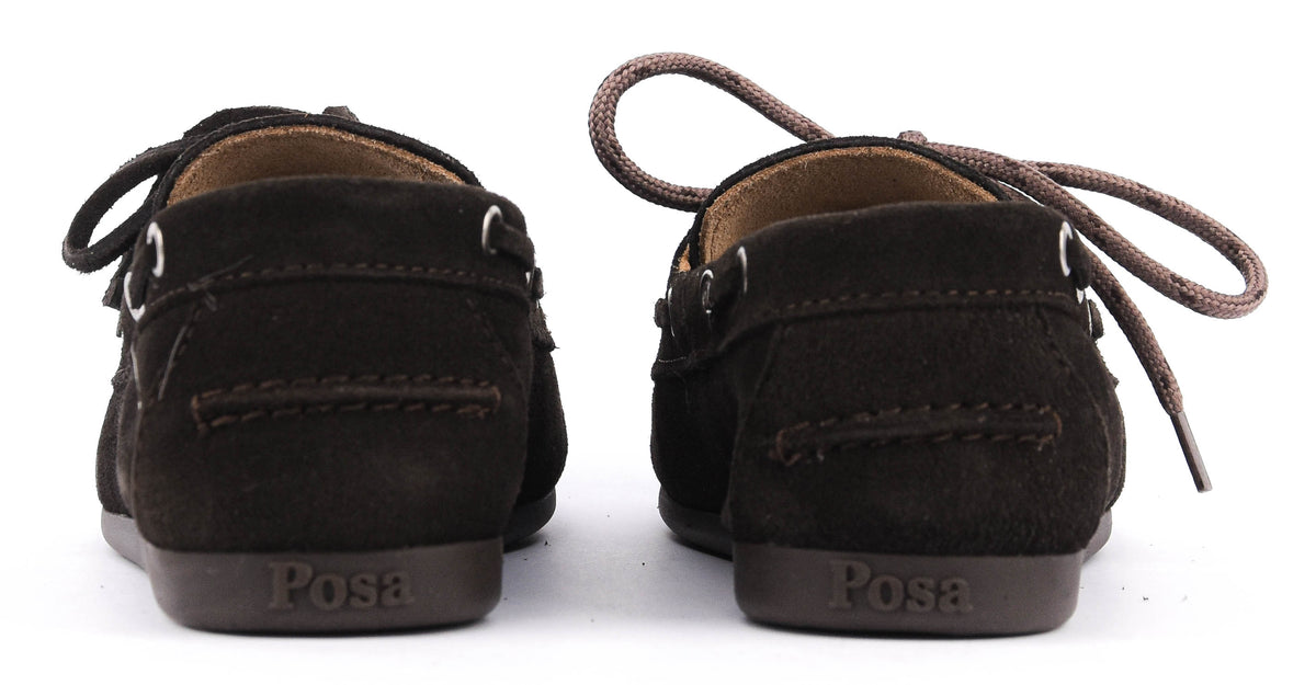 POSA BOAT LOAFER SUEDE ESPRESSO