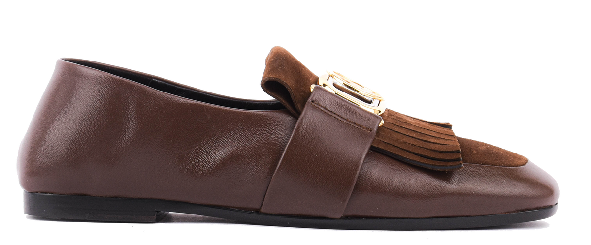 LANVIN MOTHER AND DAUGHTER LOAFER BROWN