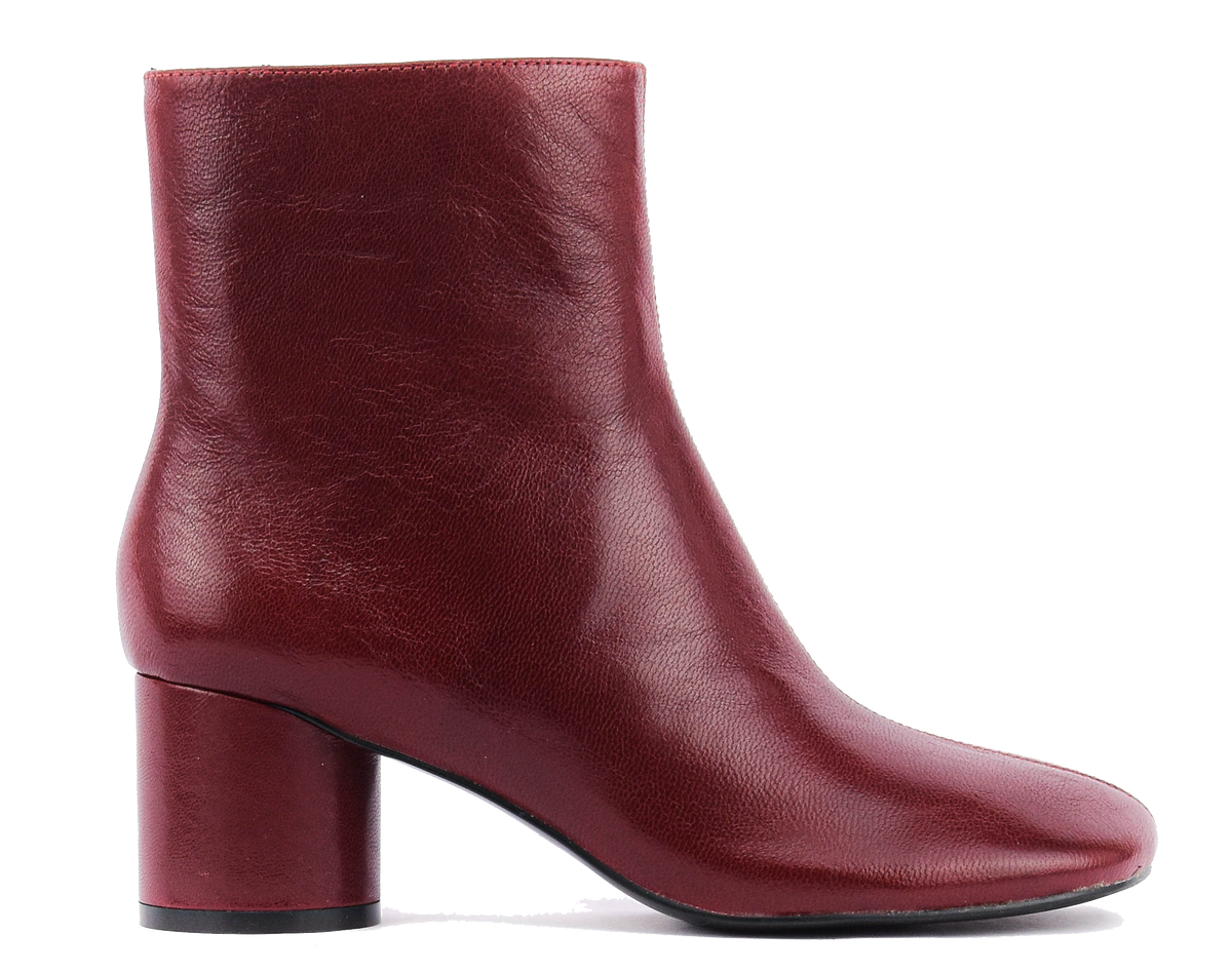 LOAFER BOOTIE ZIP BURGUNDY