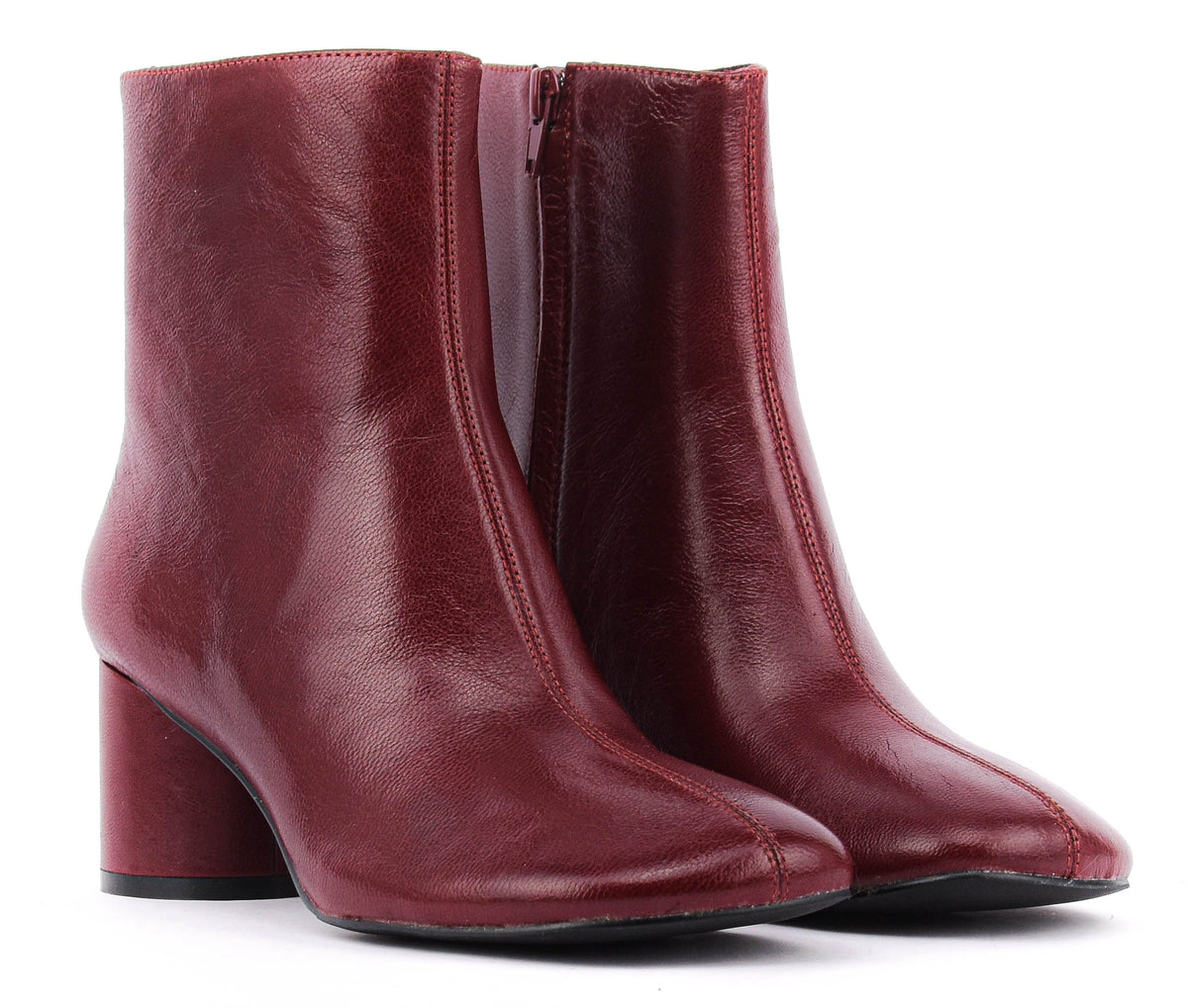 LOAFER BOOTIE ZIP BURGUNDY
