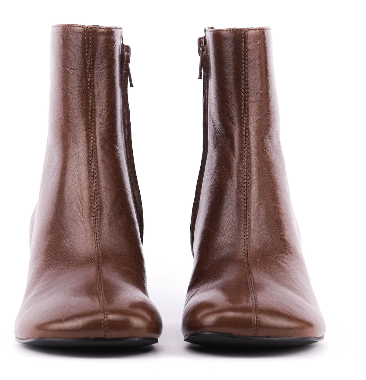 LOAFER BOOTIE ZIP DARK BROWN