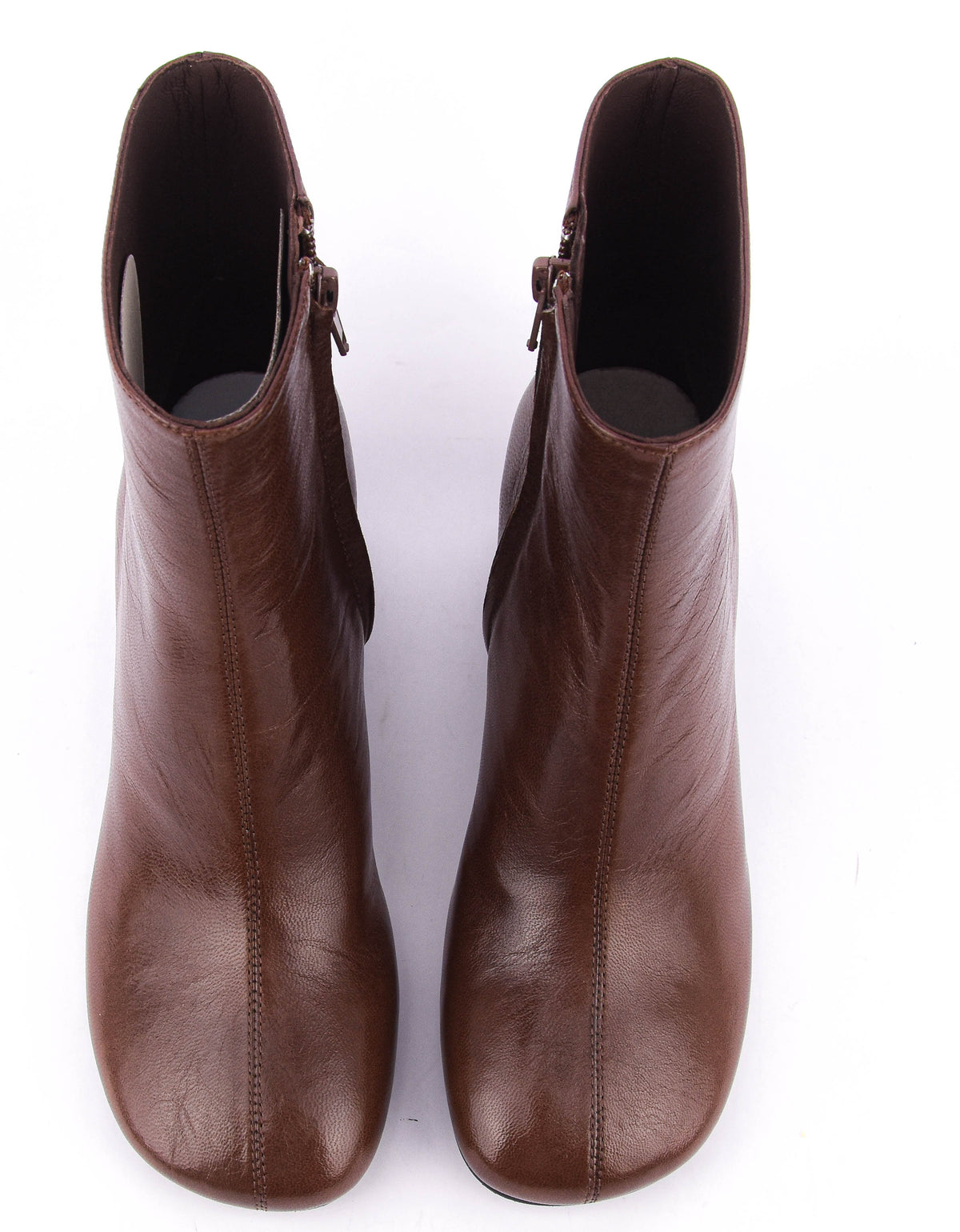 LOAFER BOOTIE ZIP DARK BROWN