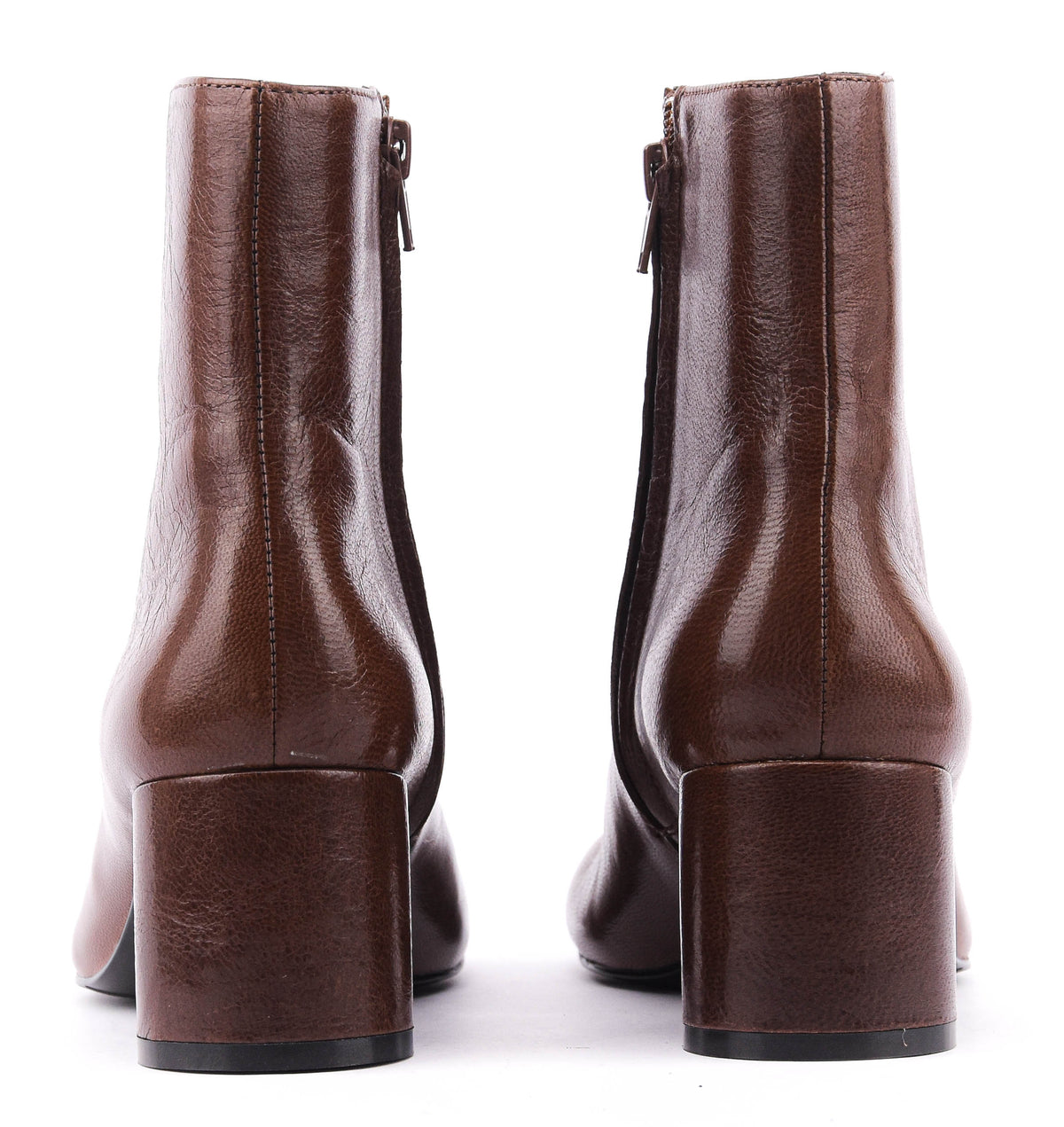LOAFER BOOTIE ZIP DARK BROWN