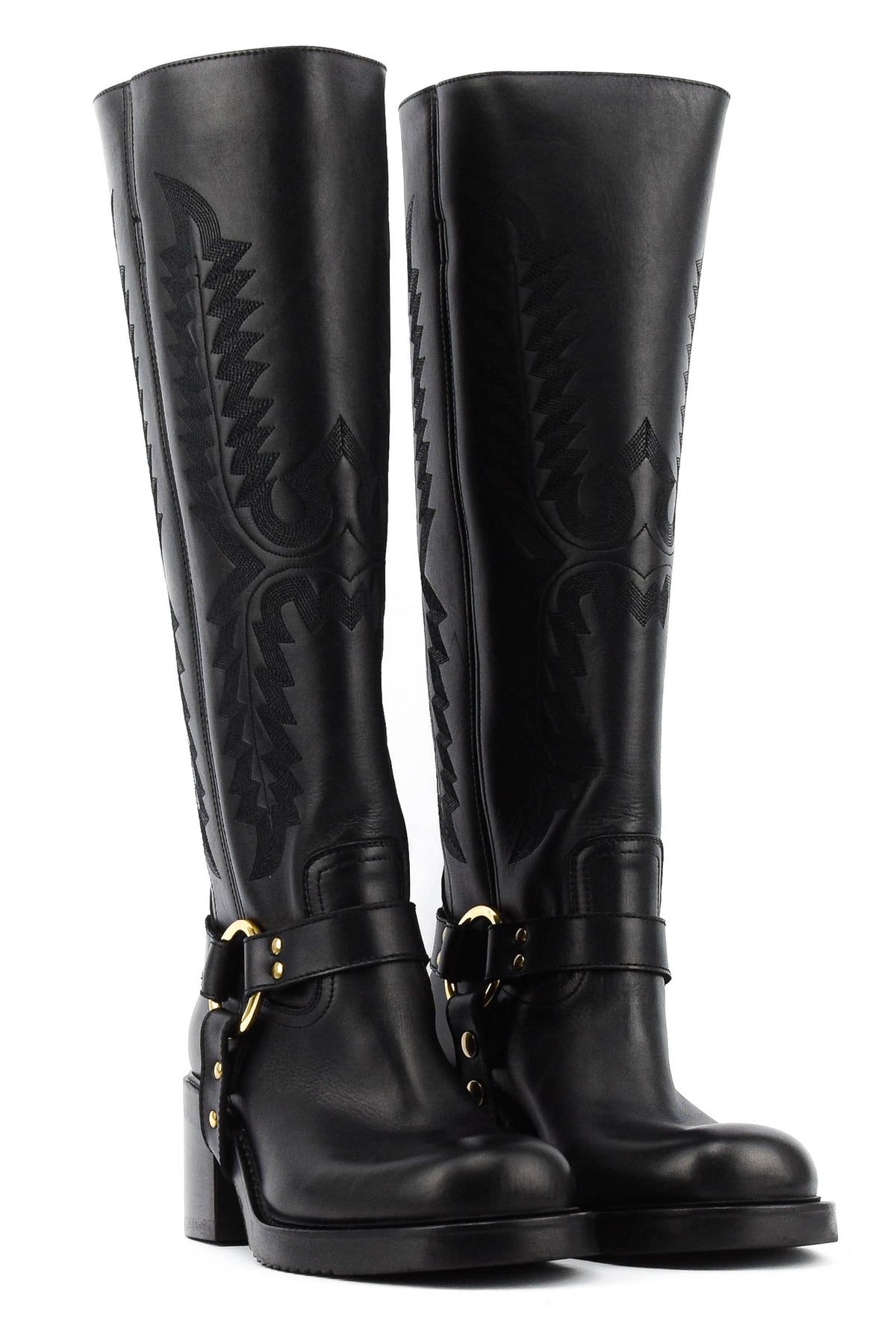 ELENA IACHI ICONIC BOOT BLACK GOLD