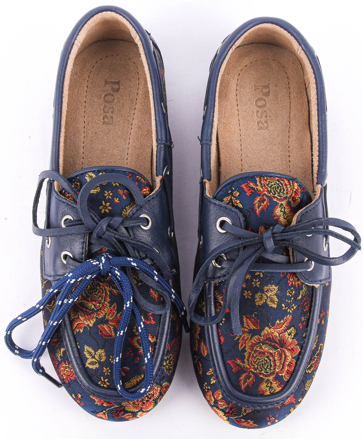 POSA BOAT LOAFER ROMANTIC JACQUARD BLUE