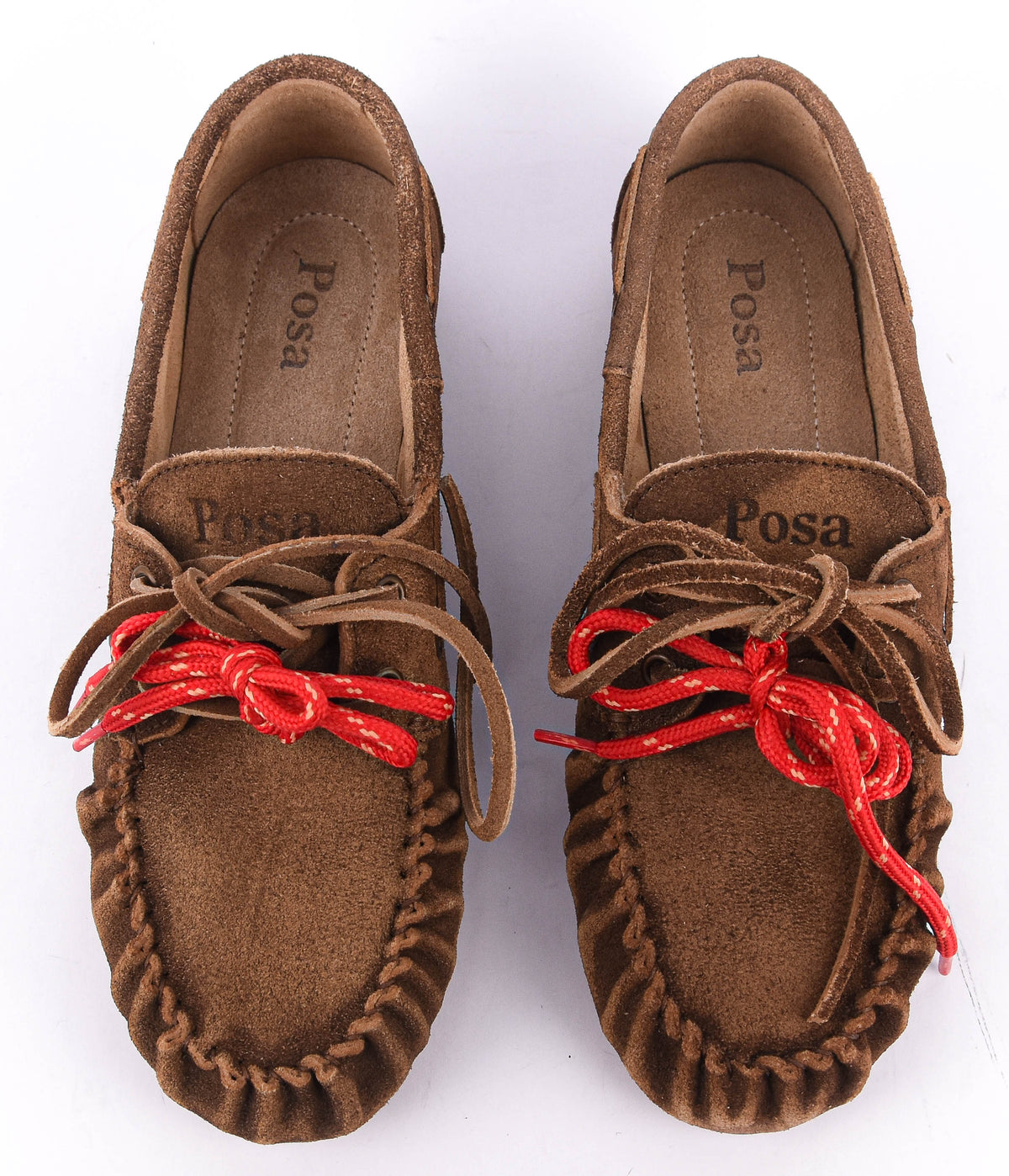 POSA BOAT LOAFER WRINKLE BRUSHED SUEDE DARK BROWN