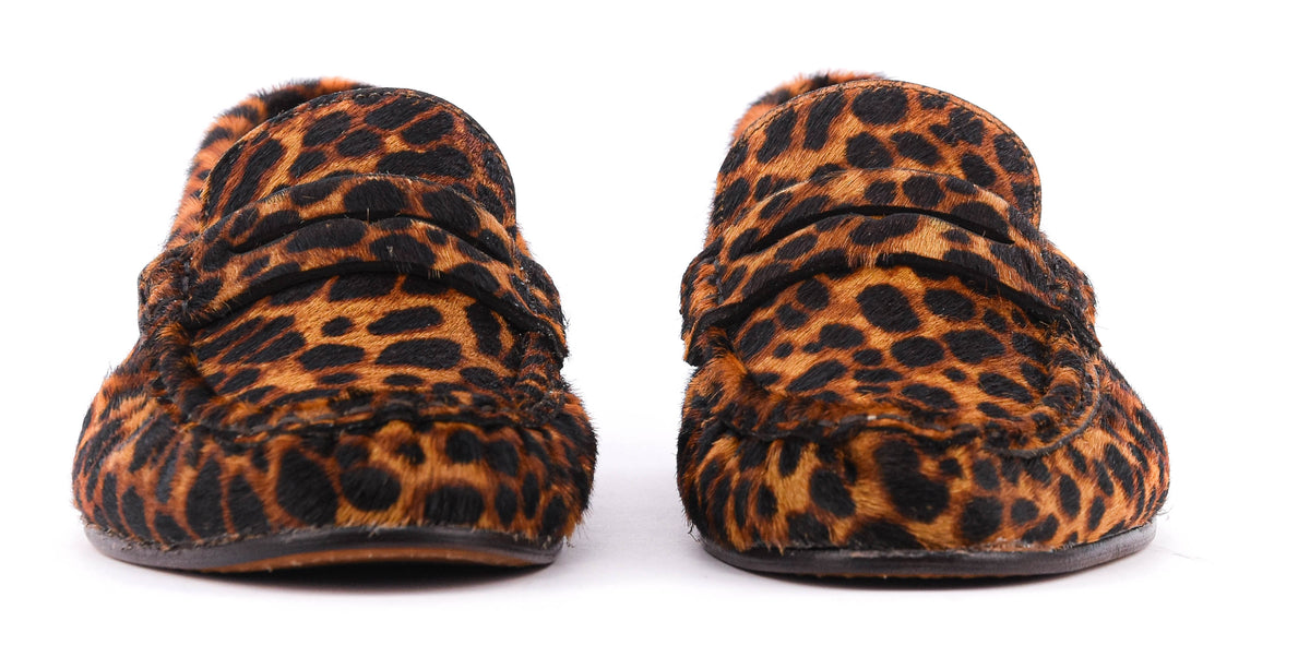 POSA PENNY LOAFER WRINKLE ANIMALIER