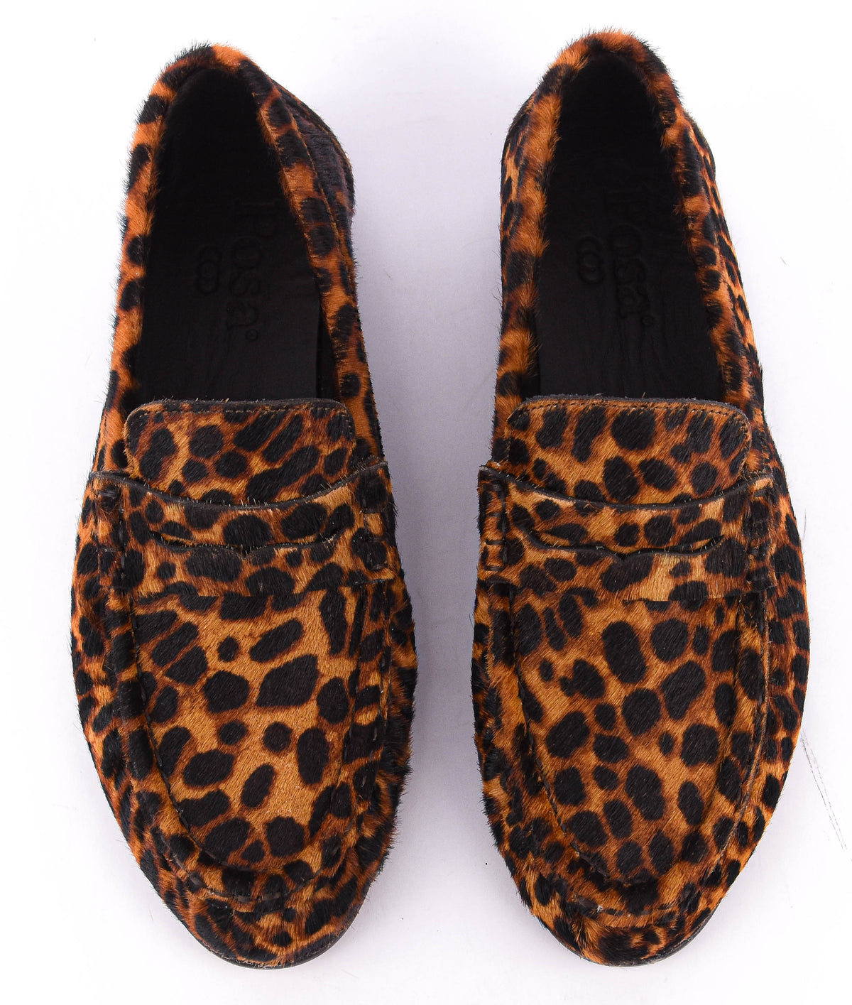 POSA PENNY LOAFER WRINKLE ANIMALIER