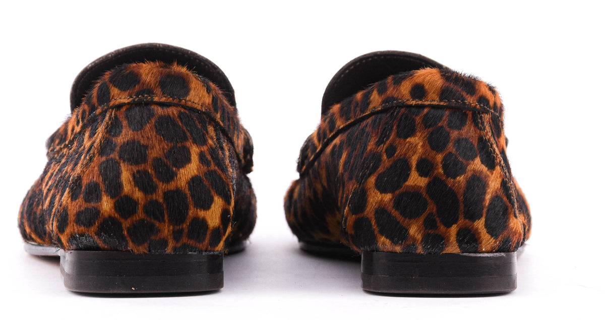 POSA PENNY LOAFER WRINKLE ANIMALIER