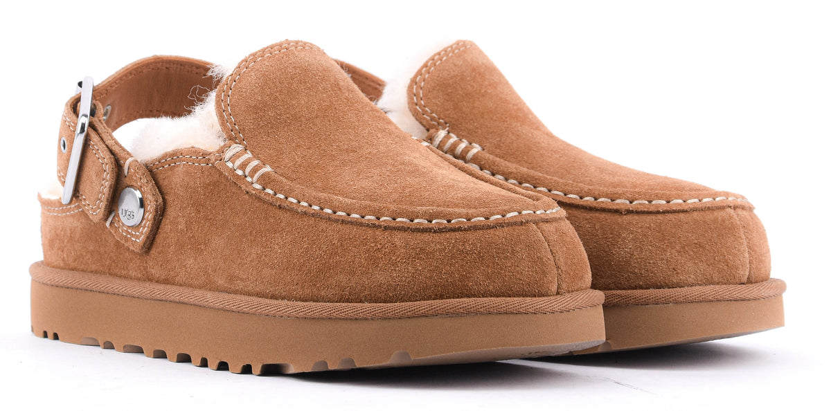 UGG GOLDEN STAR EVELINA CLOG CHESTNUT