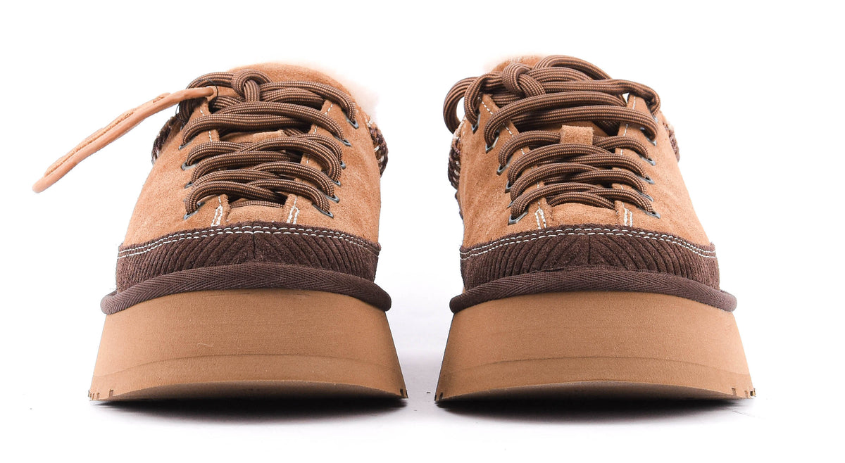 UGG HERITAGE LACE UP SLIPPER CHESTNUT