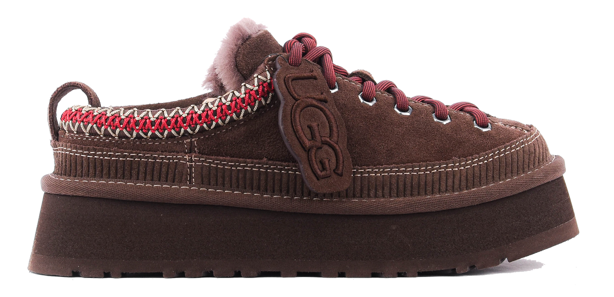 UGG HERITAGE LACE UP SLIPPER BURNT CEDAR