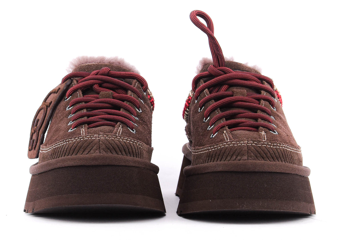 UGG HERITAGE LACE UP SLIPPER BURNT CEDAR