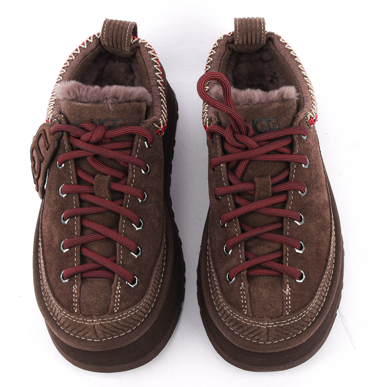 UGG HERITAGE LACE UP SLIPPER BURNT CEDAR